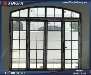 MẪU CỬA NHÔM XINGFA – MỞ XẾP GẤP 4 CÁNH