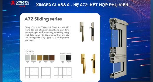 MẪU CỬA & BÁO GIÁ CỬA NHÔM XINGFA CLASS A HỆ A72