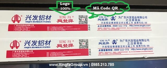 Thiết kế logo nhôm xingfa chuyên nghiệp, sản phẩm chất lượng cao