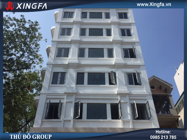 lắp đặt cửa nhôm Xingfa tại Building 100 Yên Lãng, Đống Đa, Hà Nội
