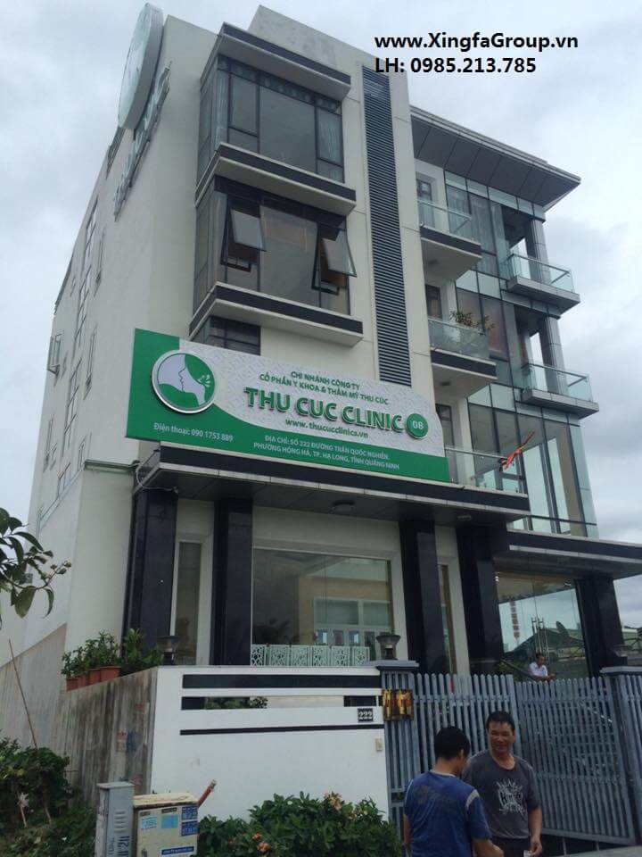 Thi công lắp đặt cửa nhôm Xingfa tại Bệnh viện Thu Cúc ở TP.Hạ Long