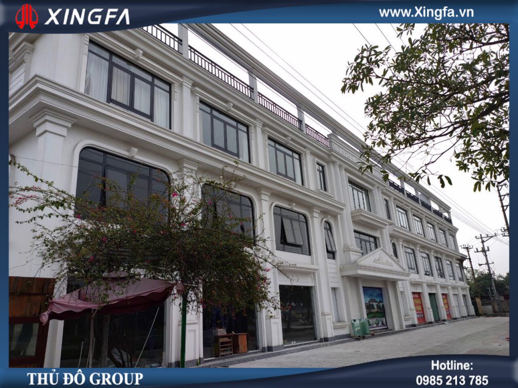 công trình cửa nhôm xingfa