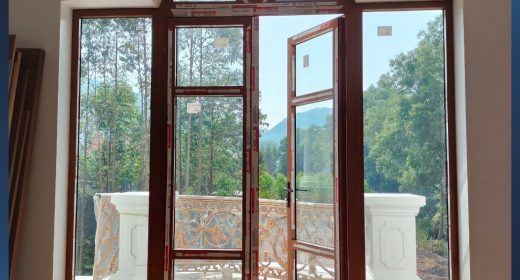 Cấu tạo của mẫu cửa nhôm Xingfa hệ cửa đi mở quay 2 cánh