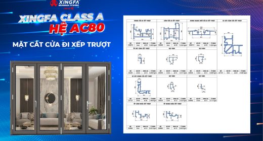 MẪU CỬA & BÁO GIÁ CỬA NHÔM XINGFA CLASS A HỆ AC80